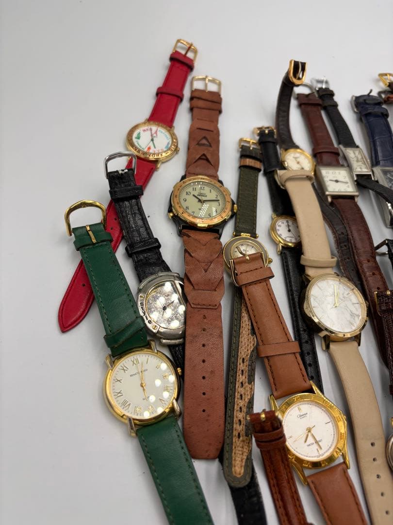 大幅値下げ　オール革ベルト腕時計 ジャンク22品セット