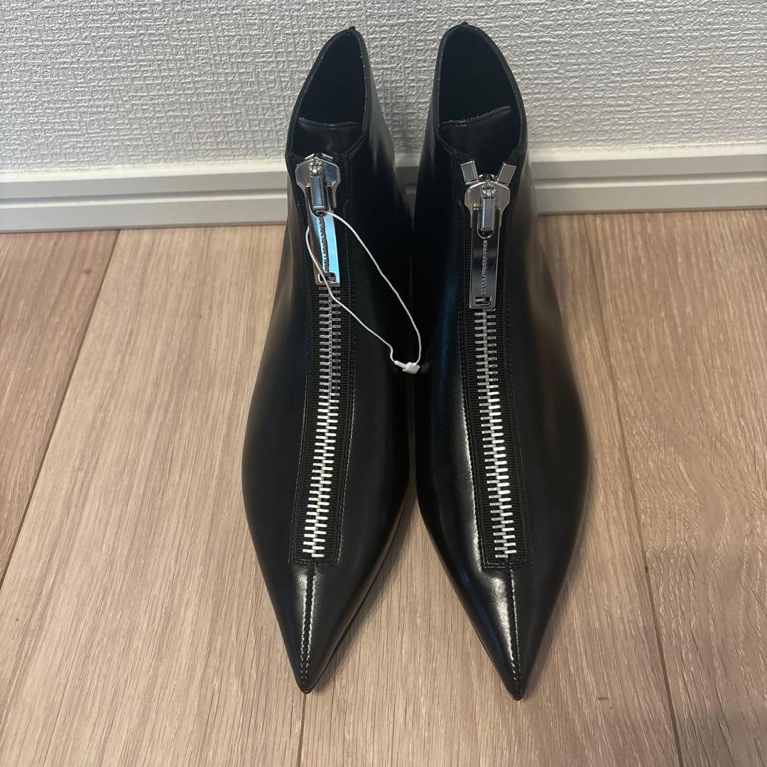 ステラマッカートニー　ジップアップ　ブーツ　37 23.5 ブラック　ブーティ