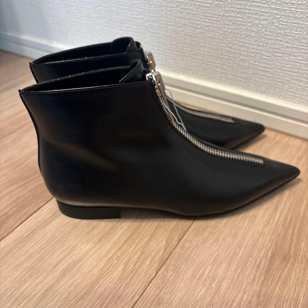 ステラマッカートニー　ジップアップ　ブーツ　37 23.5 ブラック　ブーティ