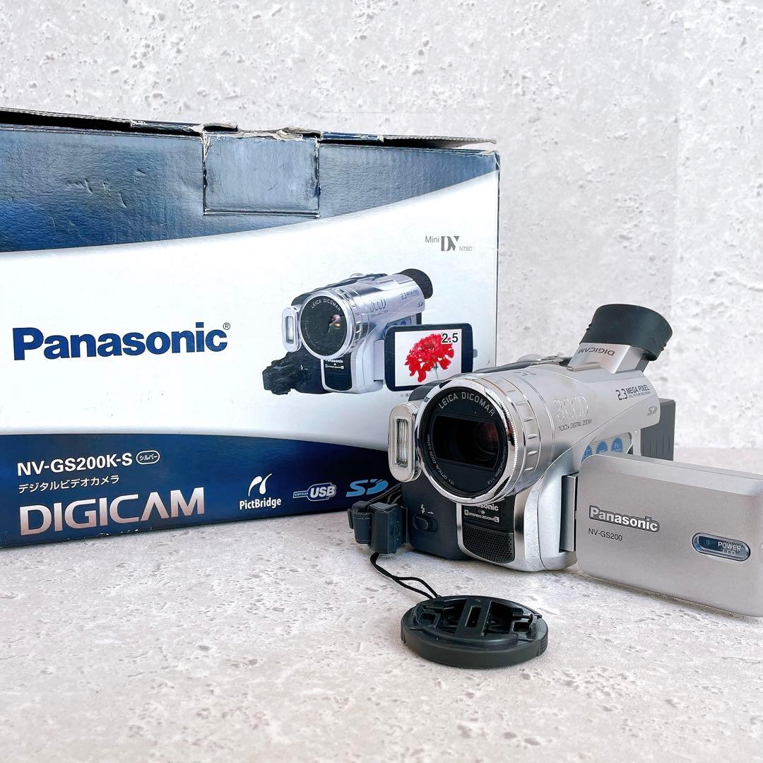 美品 パナソニック NV-GS200 デジタルビデオカメラ シルバー
