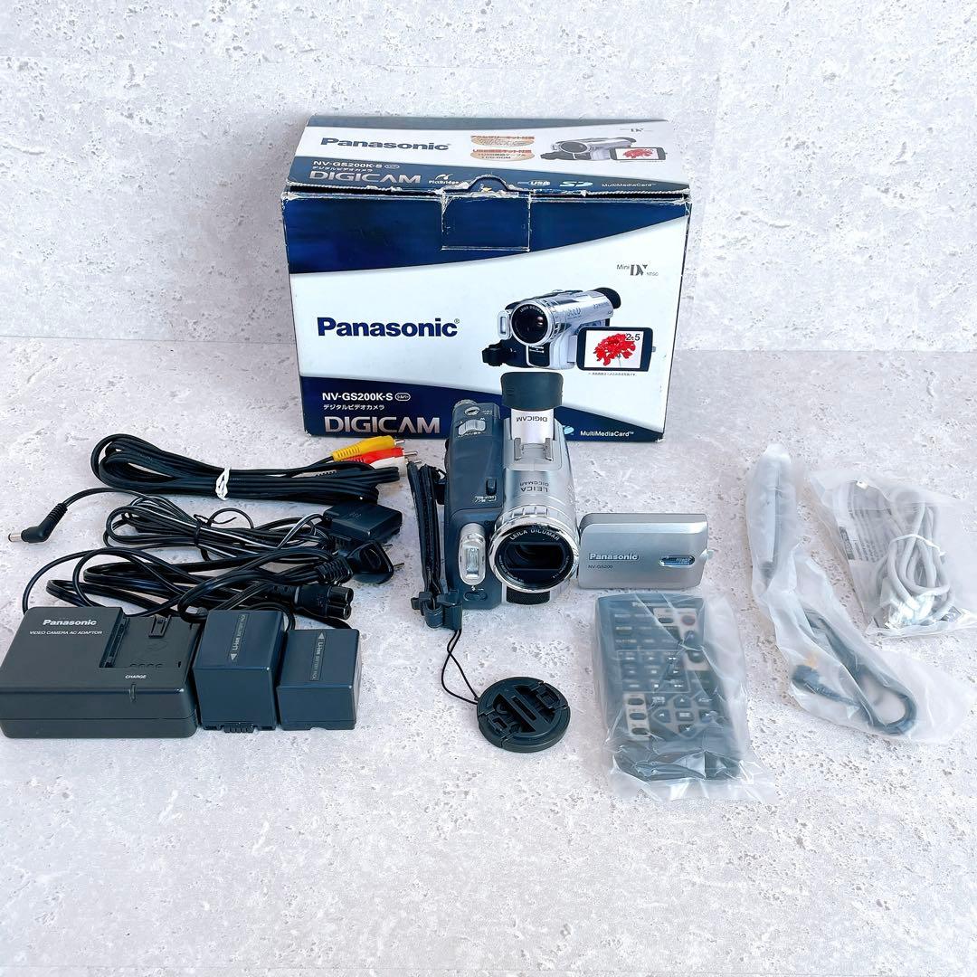 美品 パナソニック NV-GS200 デジタルビデオカメラ シルバー