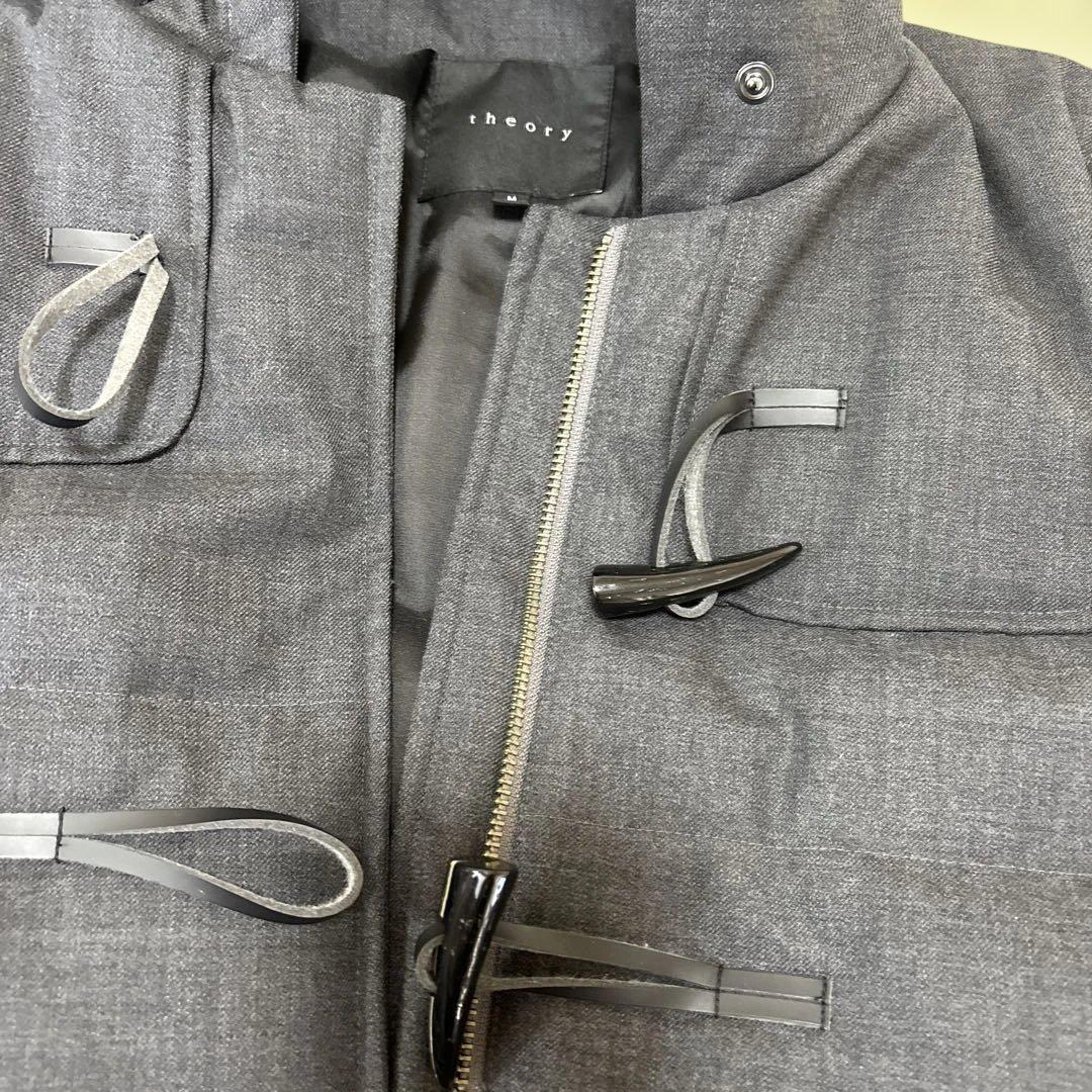 お値下げ　theory グレー ダッフルコート Mサイズ表記　日本サイズＬ
