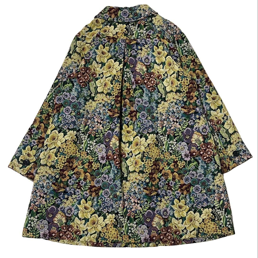 BEAMS BOY ゴブラン織花柄コート