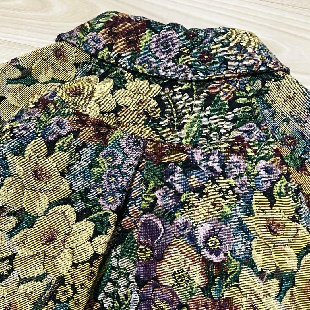 BEAMS BOY ゴブラン織花柄コート