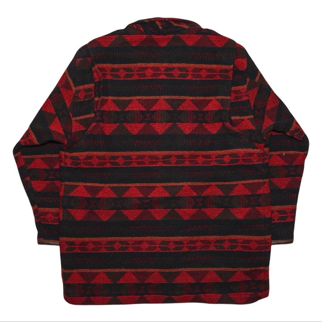 80's エディバウアー ネイティブ柄 ウールジャケット Eddie Bauer