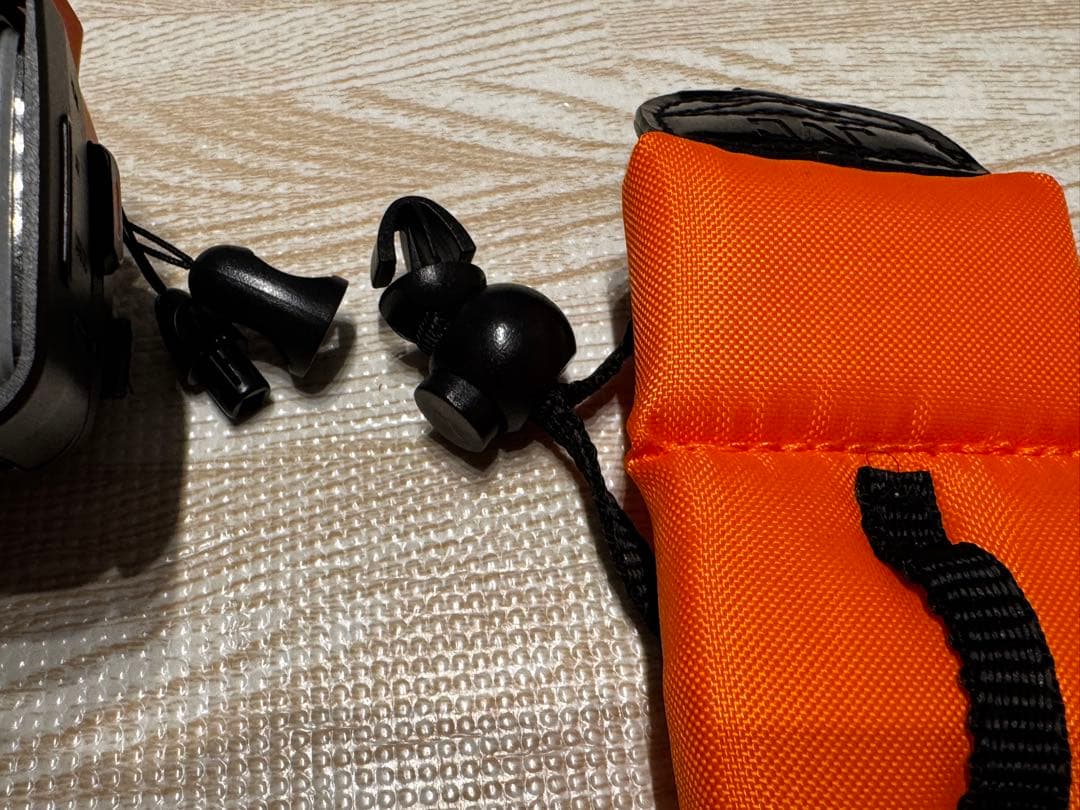 JVC Everio R オレンジ 本体・バック ・広角レンズ・浮輪付ストラップ