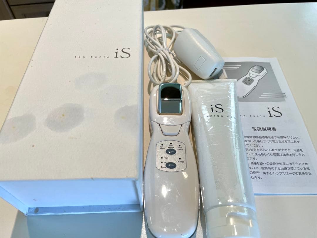 超音波美顔器　IS-101563・専用ジェル・説明書付