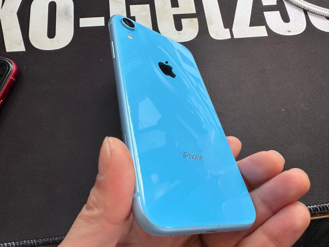 【美品】iPhone XR 128GB ブルー SIMフリー 本体 初期化済み