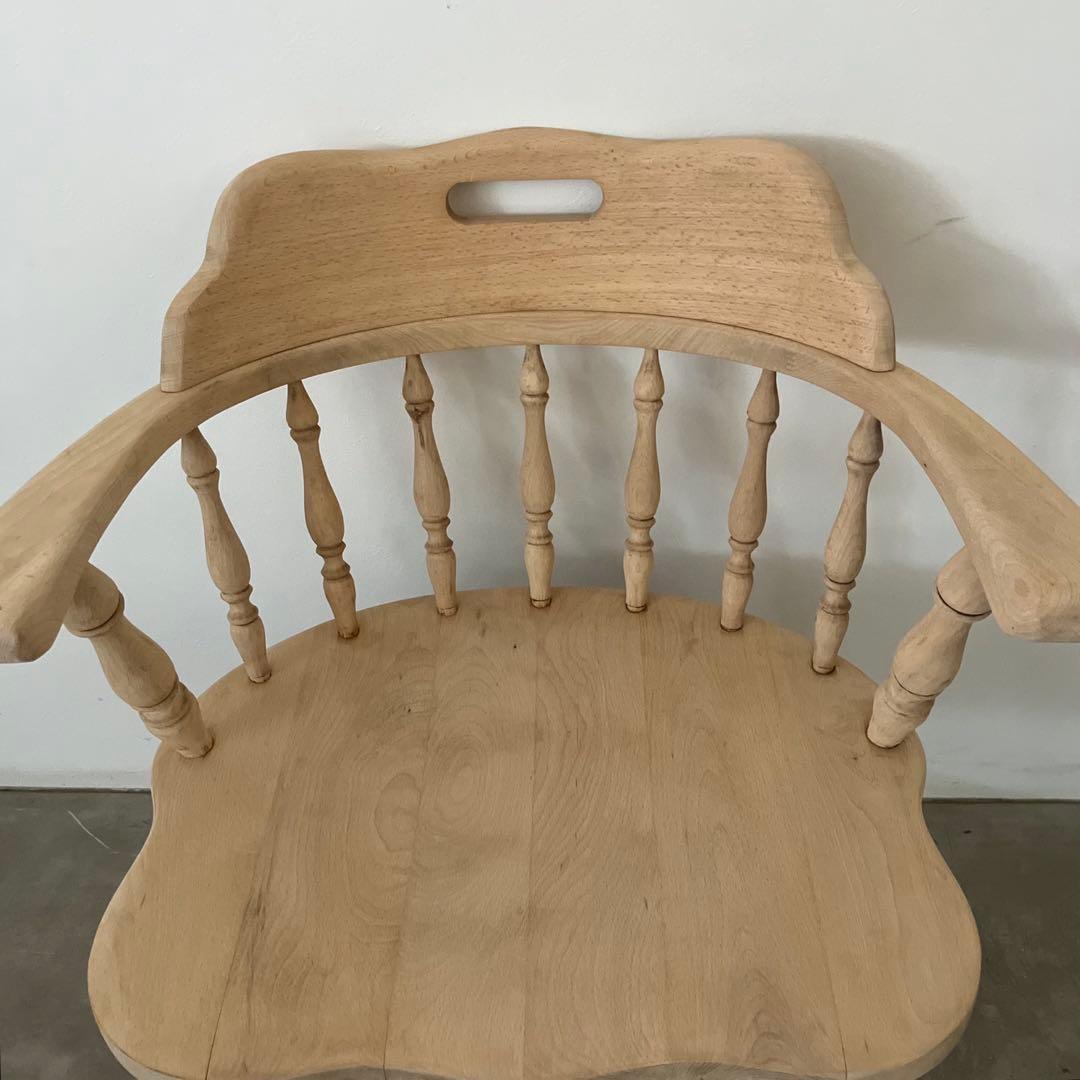 レトロ　アンティーク　古家具　剥離家具　ストリップド　ウィンザーチェア　椅子