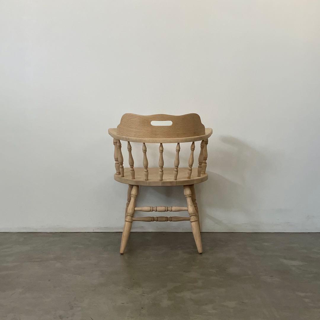 レトロ　アンティーク　古家具　剥離家具　ストリップド　ウィンザーチェア　椅子