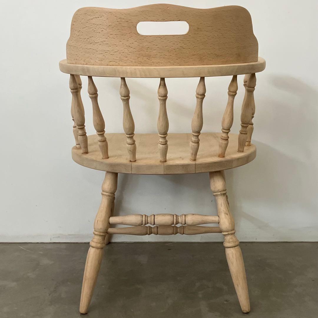 レトロ　アンティーク　古家具　剥離家具　ストリップド　ウィンザーチェア　椅子