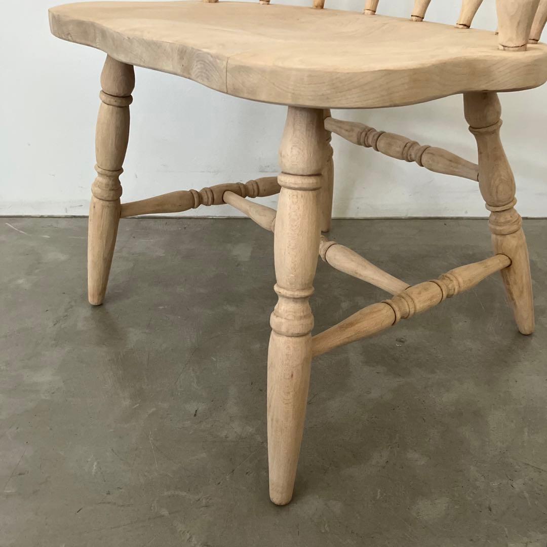 レトロ　アンティーク　古家具　剥離家具　ストリップド　ウィンザーチェア　椅子