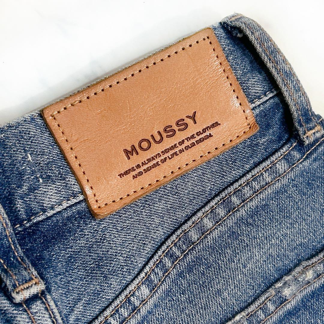 美品 MOUSSY MVS FLARE(L) ロング 23インチ フレアデニム