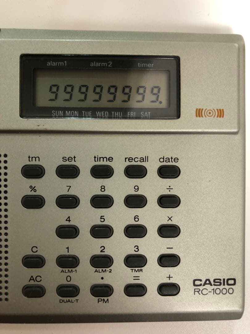 CASIO RC-1000 ラジオ 電卓のみ動作確認