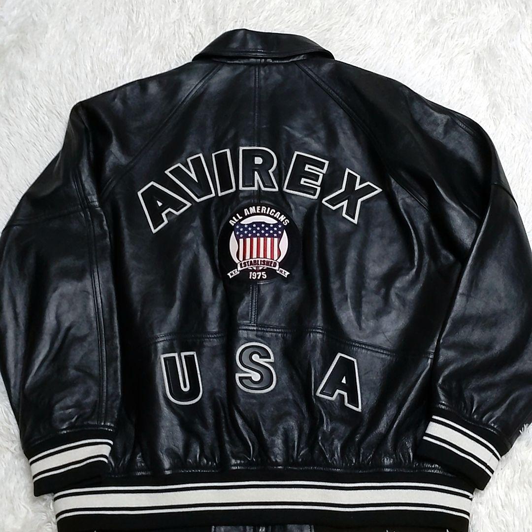 【未使用級】アヴィレックス　ライトシグネチャー バーシティージャケット　XL