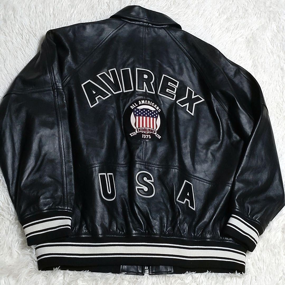 【未使用級】アヴィレックス　ライトシグネチャー バーシティージャケット　XL