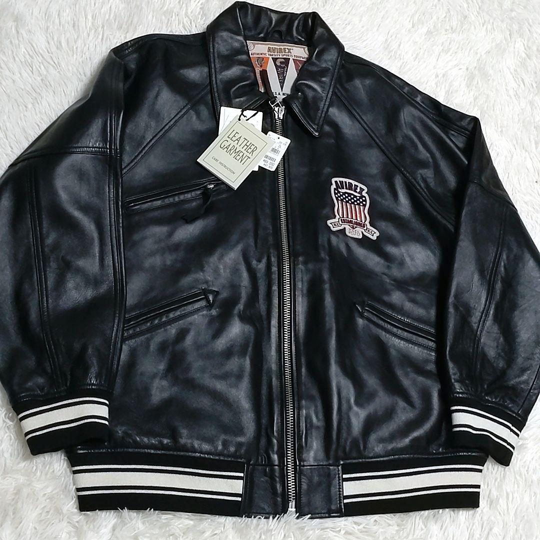 【未使用級】アヴィレックス　ライトシグネチャー バーシティージャケット　XL