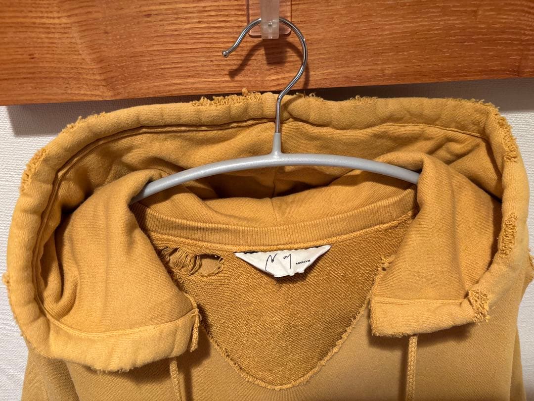 ANCELLM アンセルム DYED DAMAGE HOODIE パーカー 1