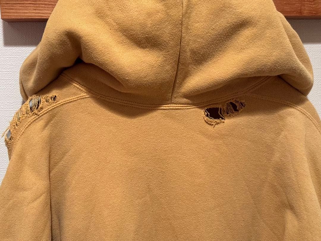 ANCELLM アンセルム DYED DAMAGE HOODIE パーカー 1