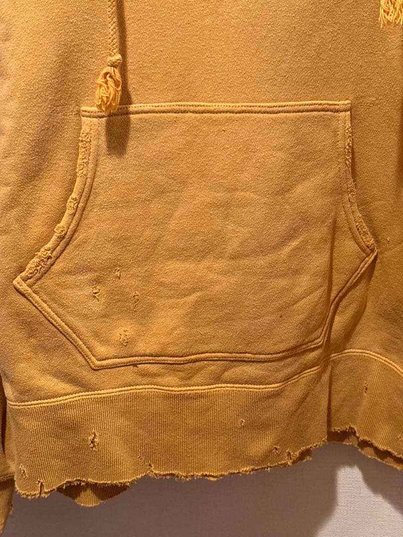 ANCELLM アンセルム DYED DAMAGE HOODIE パーカー 1