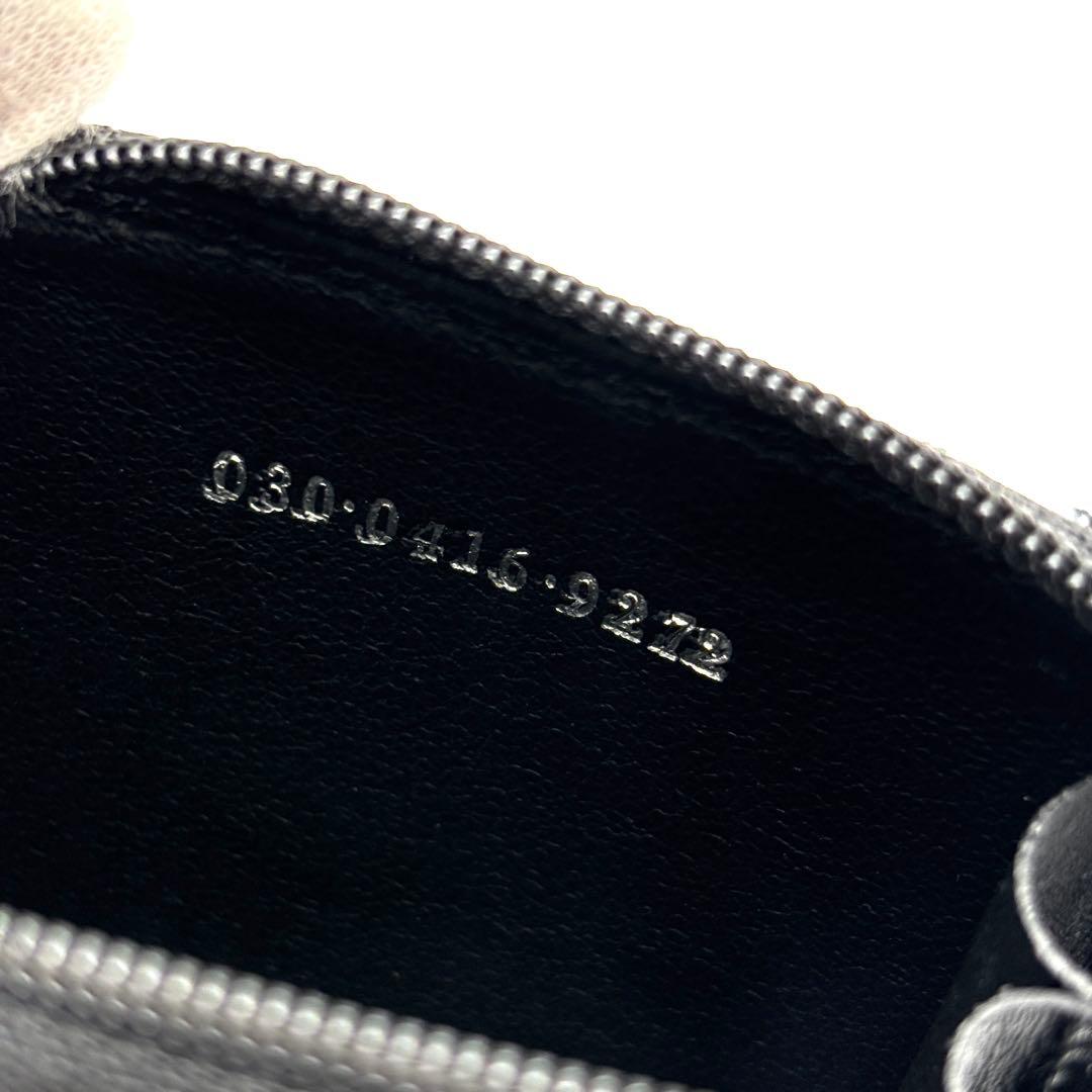 未使用保管品 グッチ ケース パイソン柄 ラウンドジップ ブルー ブラック