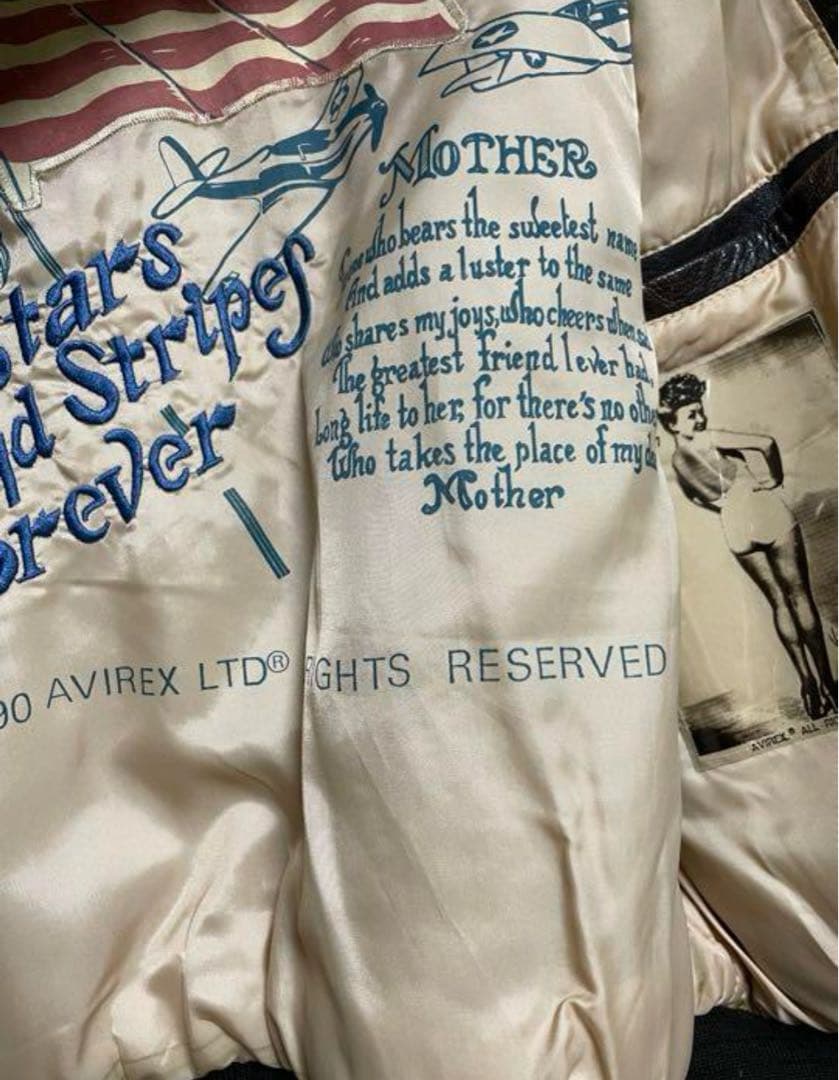 v*様 AVIREX A-2 レザージャケット vintage
