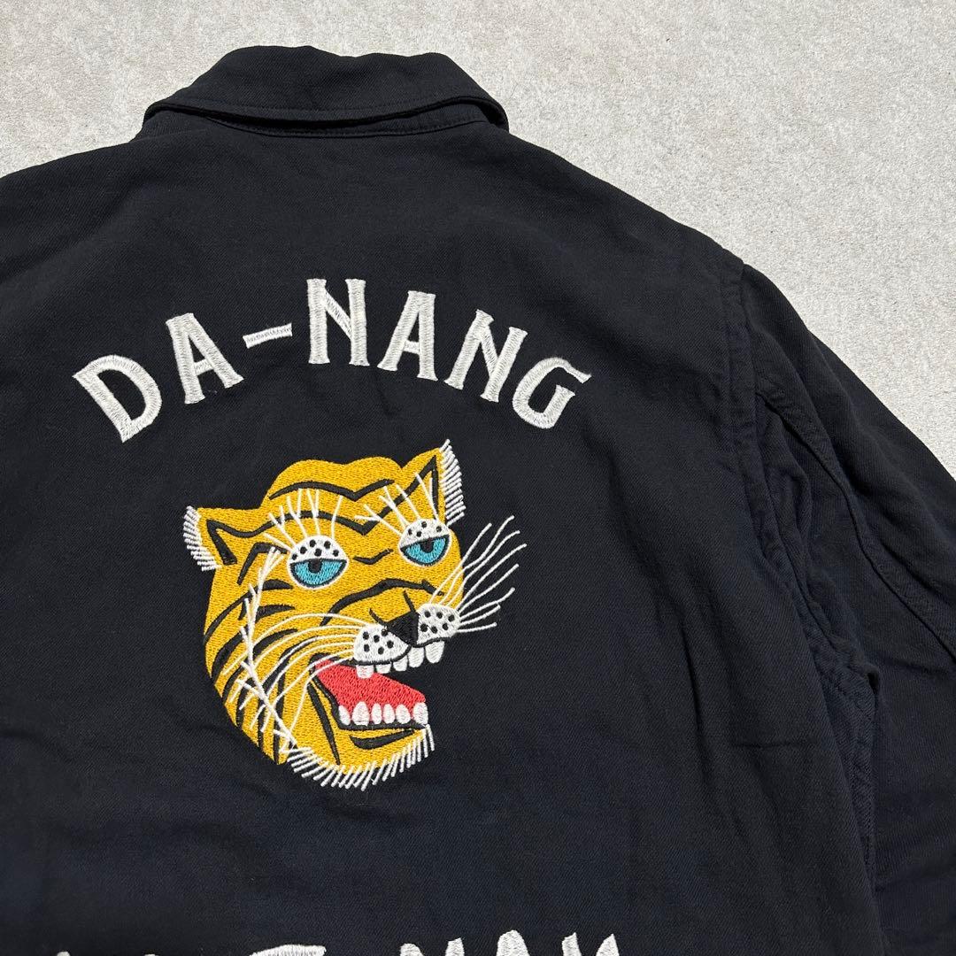 現行完売品‼️ XL 大きいサイズ　HOUSTON ベトジャン　タイガー　ブラック