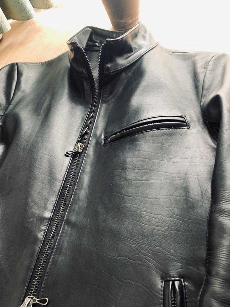 シェラック！展示会オーダー限定ライダース！裏地パイソン高級キュプラ！希少サイズ！