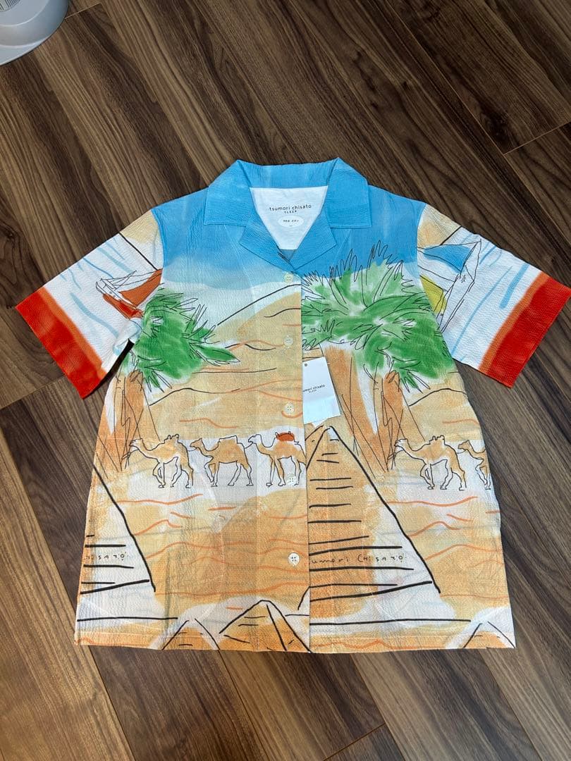 新品！ワコール　ツモリチサト　半袖パジャマ ルームウェア　リップル素材　M