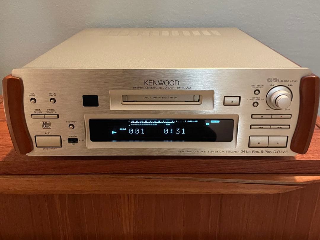 KENWOOD MDデッキ DMF-7003G(動作確認済)リモコン付属