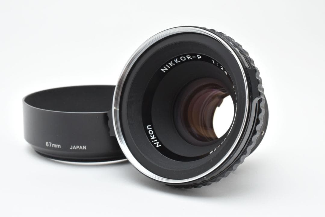 【フード付き】 ニコン NIKKOR-P 75mm F2.8 ブロニカ カメラ