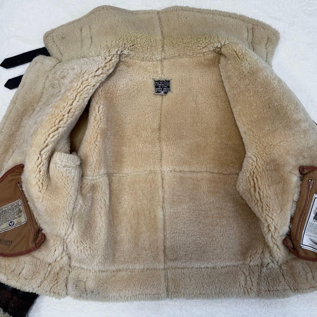 美品✨AVIREX TYPE B-3 フライトジャケット ムートン 36 M