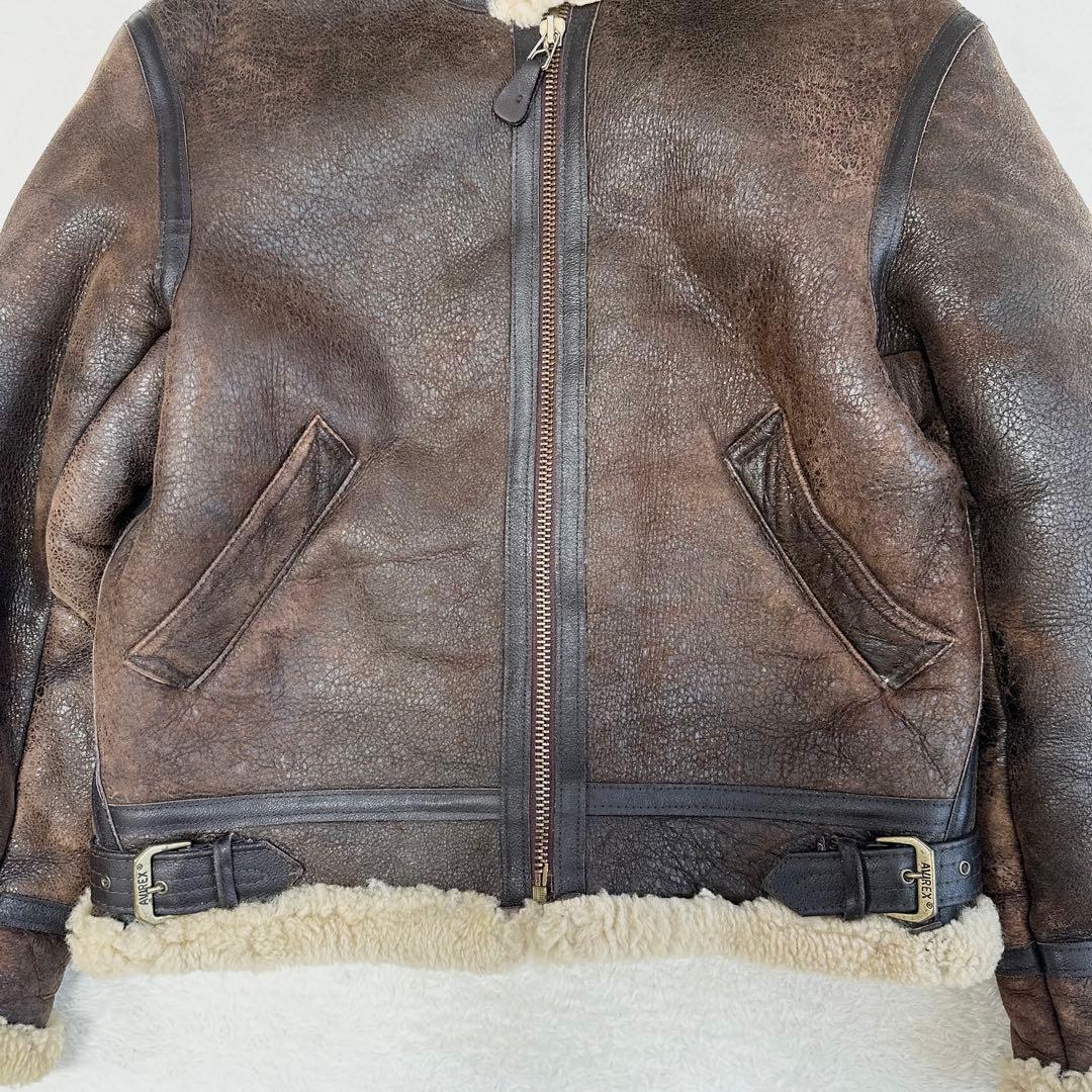 美品✨AVIREX TYPE B-3 フライトジャケット ムートン 36 M