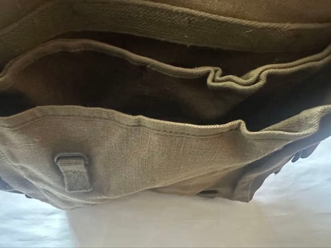 ビンテージ フランス軍 TTA コットンリネン ショルダーバッグ メッセンジャー