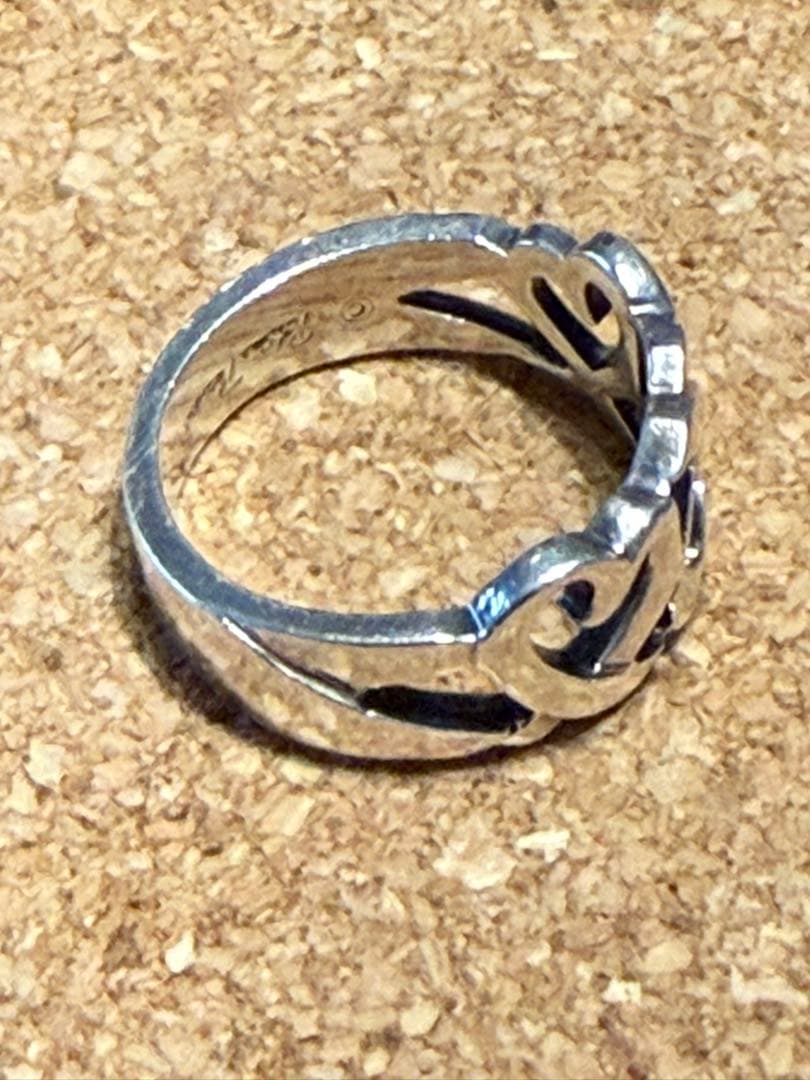 ティファニー　ラビングトリプルハート シルバーリング シルバー925 13号