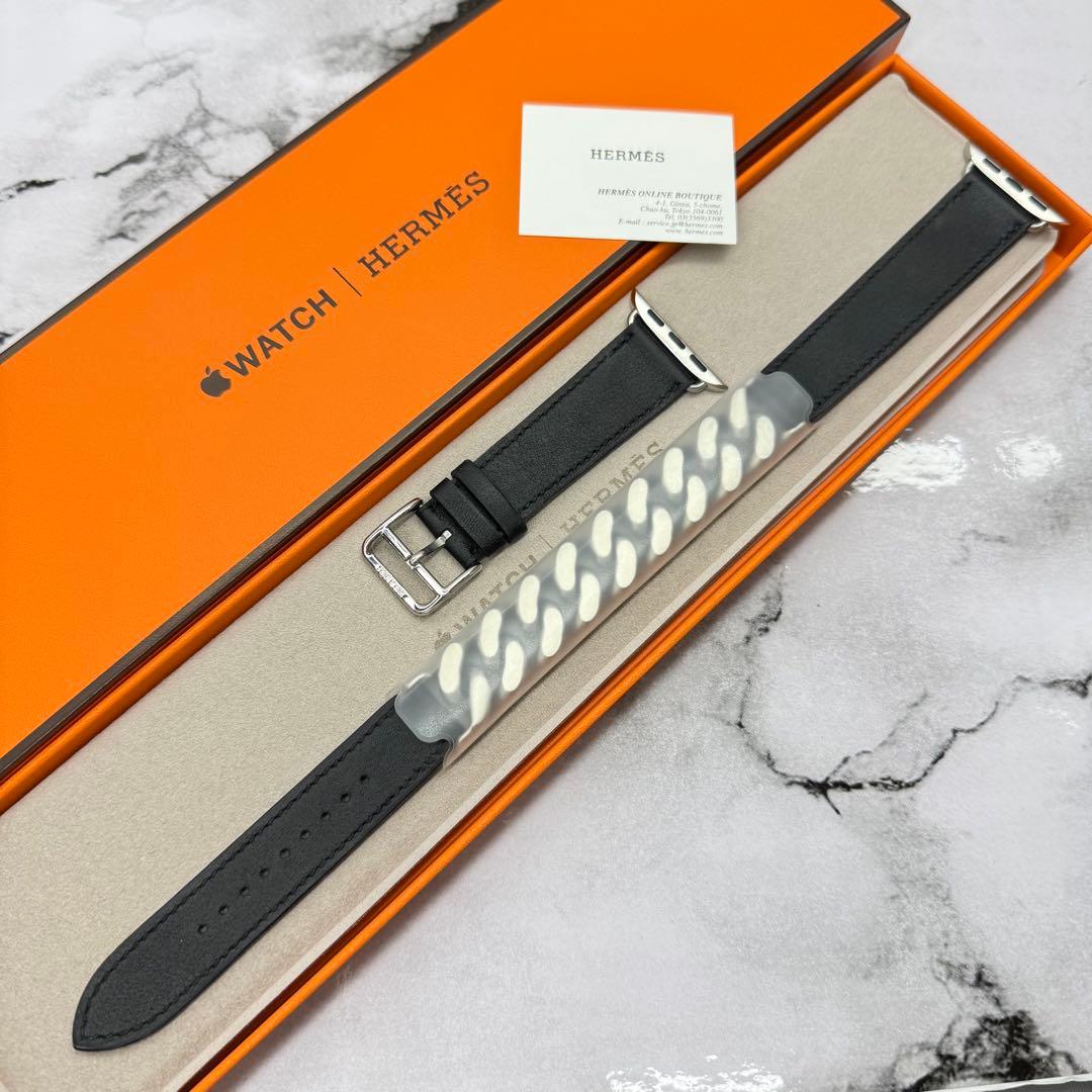 2555 ほぼ未使用　Apple Watch エルメス　グルメットメタル　二重