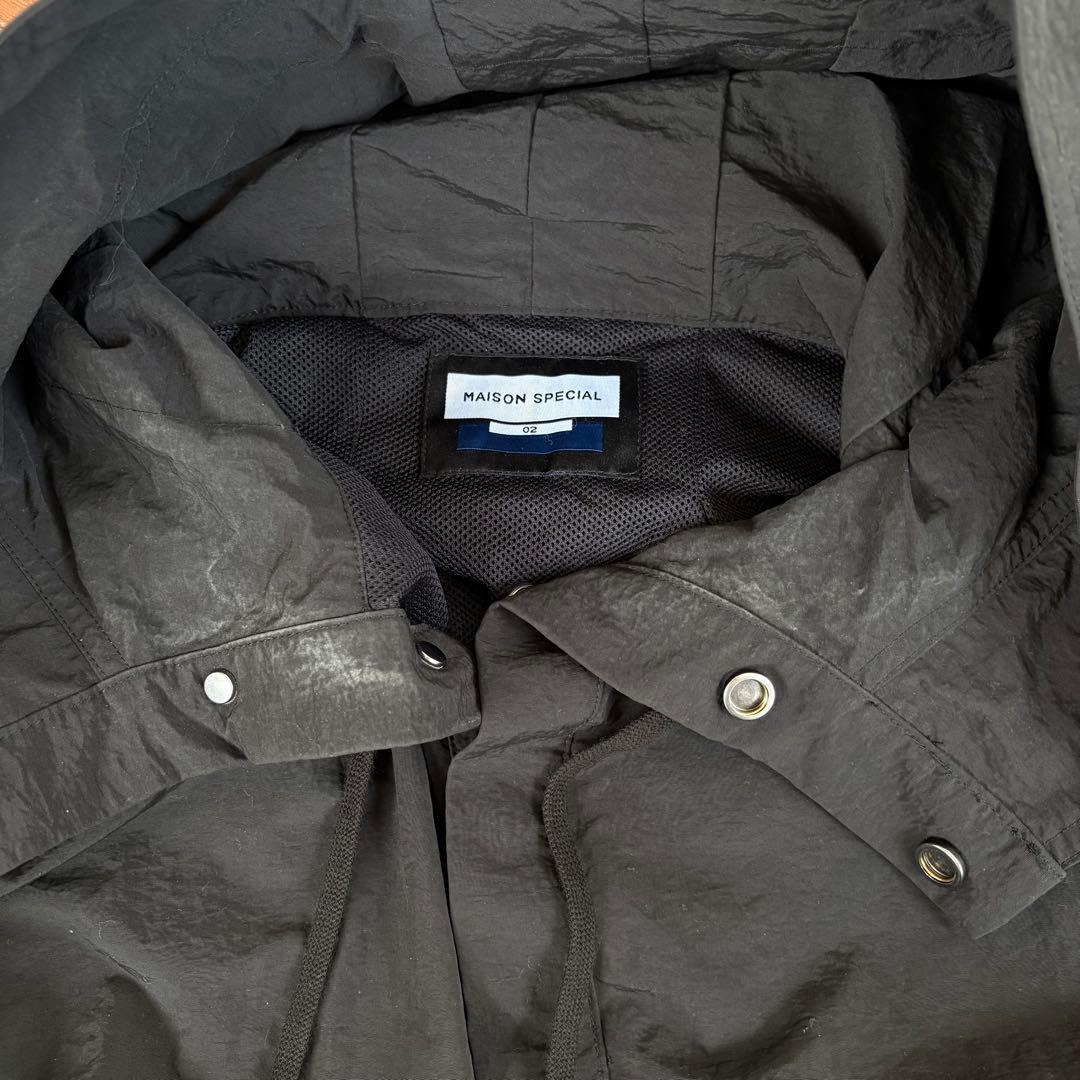 MAISON SPECIALワッシャーナイロンプライムオーバーアノラックパーカー