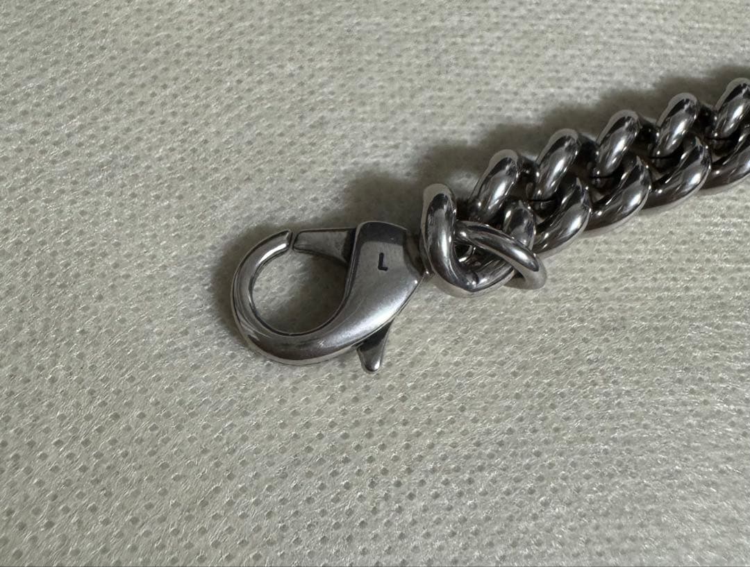 BALENCIAGA シルバーチェーンブレスレット 現行品