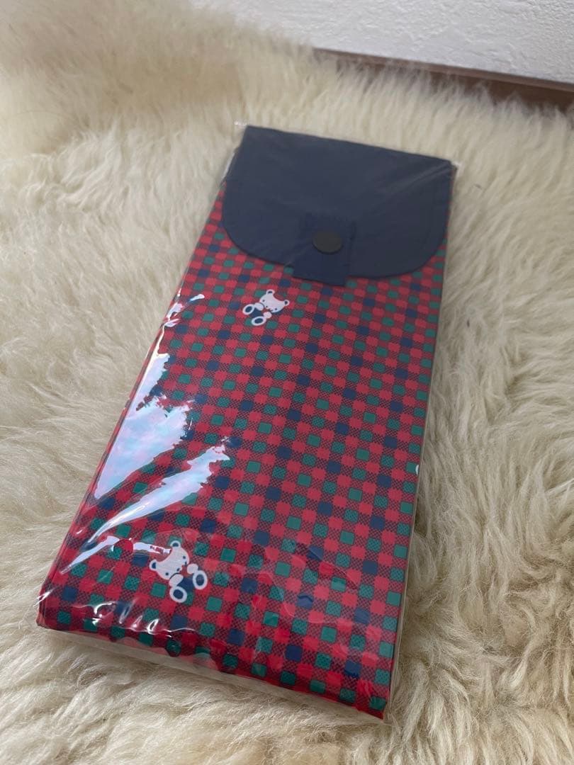 新品未使用　ファミリア　シュパット　エコバッグ　Lサイズ　廃盤品　赤系