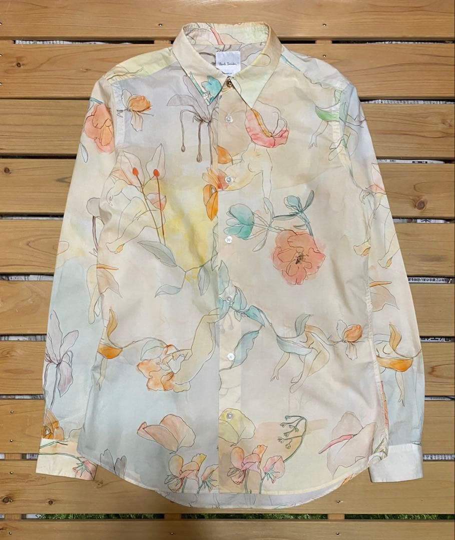 アート　プリントシャツ　Paul Smith ポールスミス