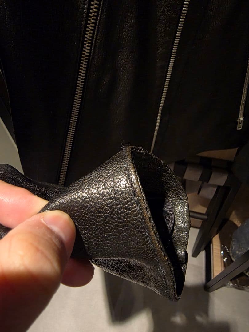 20SS maison margiela ゴートレザー ハの字ライダース