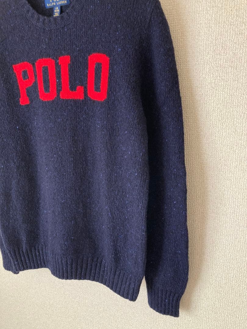 ラルフローレン　Ralph Lauren ロゴ　セーター　160 ネイビー