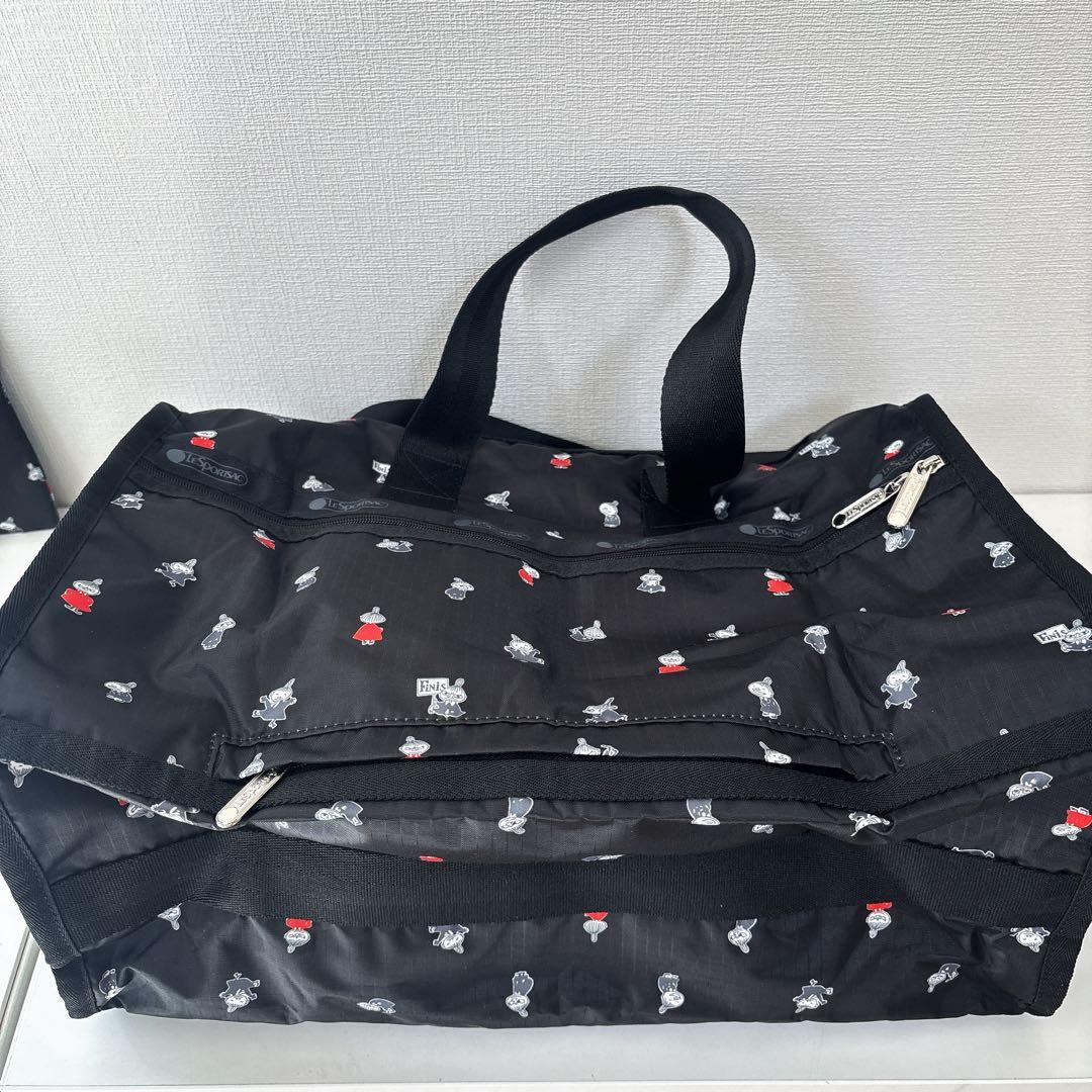新品♡レスポートサック　ムーミン　リトルミイ　ミディアムボストン　キャリーオン