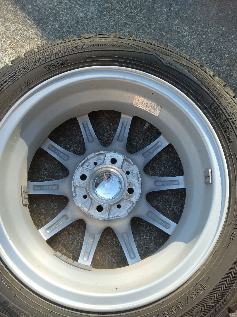 シュウ　14インチ アルミホイール タイヤセット　直接取引のみ　栃木県