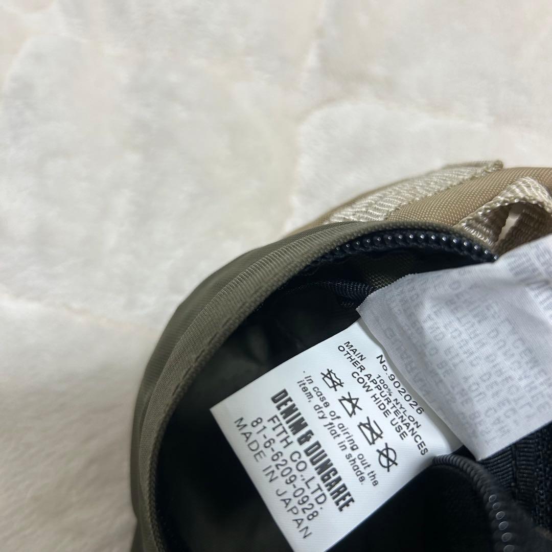 DENIM DUNGAREE ワッペン　リュック　カーキ　キッズ