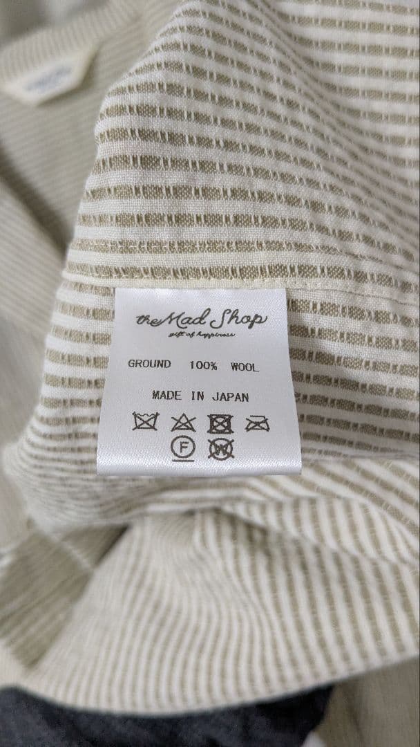 トップス the Mad Shop Wool Stripe Shirt Jacket