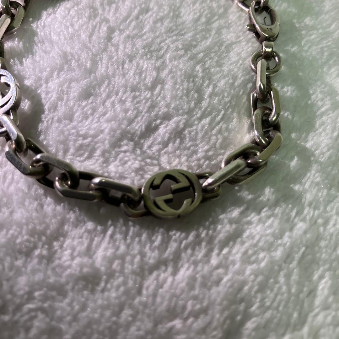 GUCCI インターロッキングG ブレスレット ※留め具部分壊れてる
