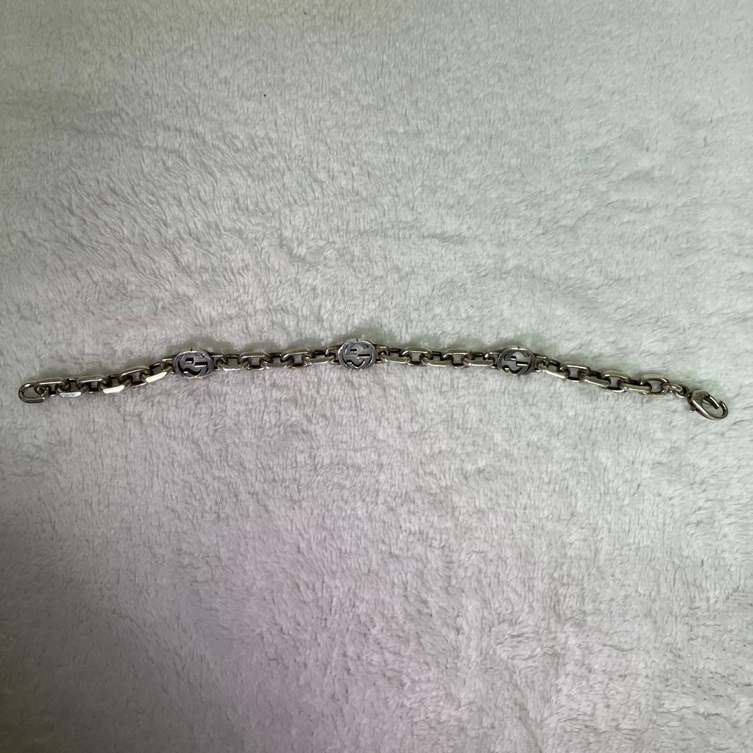 GUCCI インターロッキングG ブレスレット ※留め具部分壊れてる