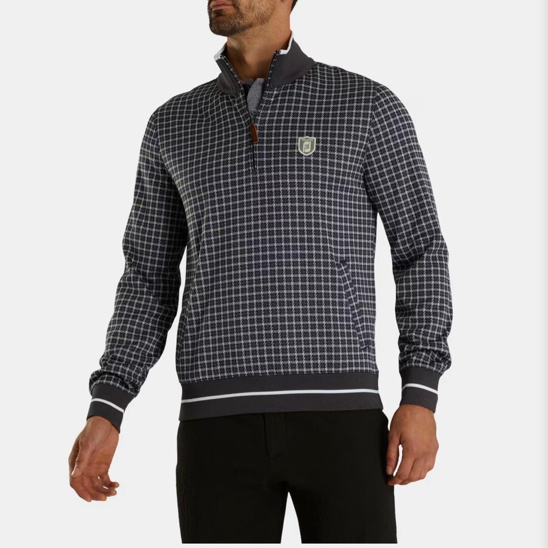 FootJoyセットアップ ハーフジップダブルニットジャガードスウェットシャツ