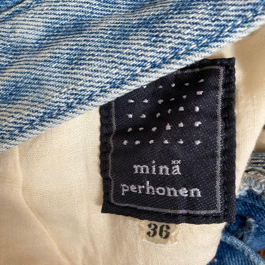 ミナペルホネン always デニム　フロッキー 36